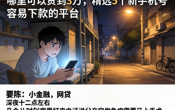 哪里可以贷到3万，精选5个新手机号容易下款的平台