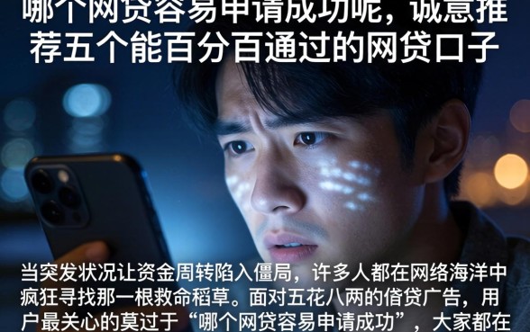 哪个网贷容易申请成功呢，诚意推荐五个能百分百通过的网贷口子