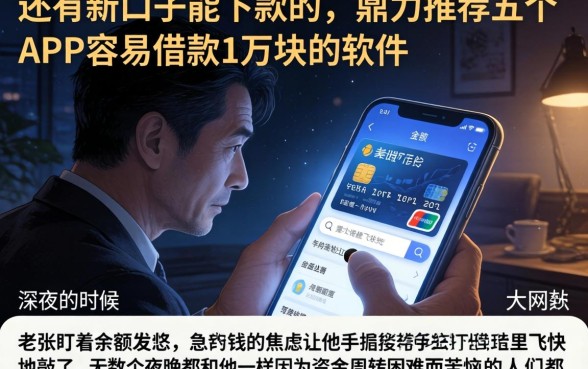 还有新口子能下款的，鼎力推荐五个APP容易借款1万块的软件