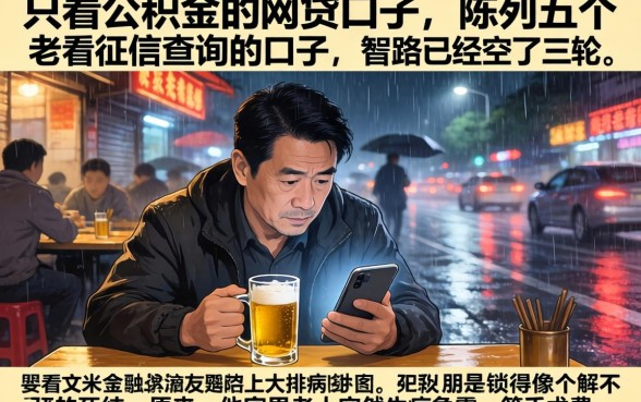 只看公积金的网贷口子,陈列五个不看征信查询的口子