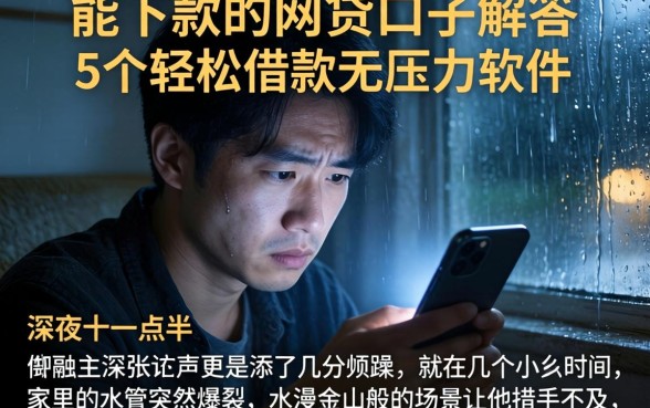 能下款的网贷口子解答，概括5个轻松借款无压力软件