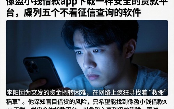像盈小钱借款app下载一样安全的贷款平台，胪列五个不看征信查询的软件