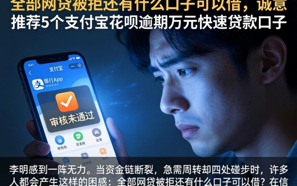 全部网贷被拒还有什么口子可以借，诚意推荐5个支付宝花呗逾期万元快速贷款口子