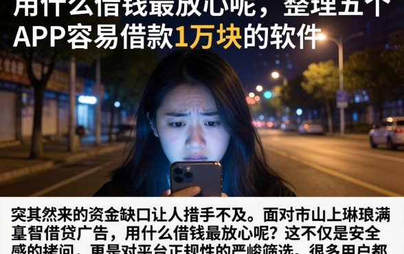 用什么借钱最放心呢，整理五个APP容易借款1万块的软件