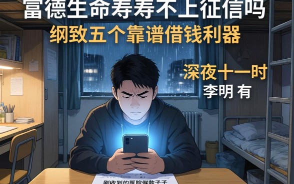 富德生命人寿不上征信吗，细致阐述五个靠谱借钱利器