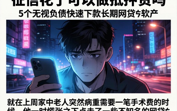 征信花了可以做抵押贷吗，陈列5个无视负债快速下款长期网贷的软件