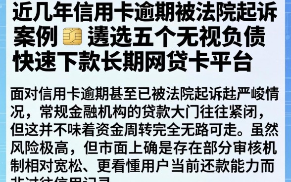 近几年信用卡逾期被法院起诉案例,遴选五个无视负债快速下款长期网贷的平台