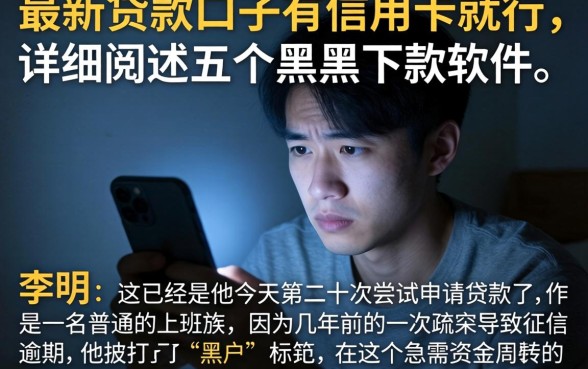 最新贷款口子有信用卡就行，详细阐述五个黑户下款软件