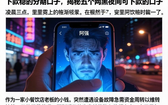 下款稳的分期口子，揭秘五个网黑夜间可下款的口子