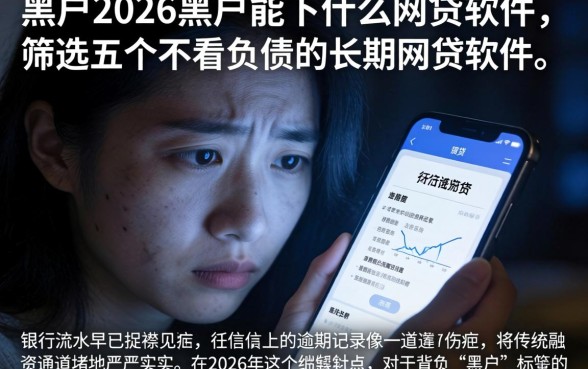 黑户2026黑户能下什么网贷软件，筛选五个不看负债的长期网贷软件
