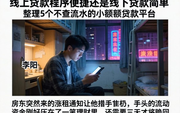 线上贷款程序便捷还是线下贷款简单，整理5个不查流水的小额度贷款平台