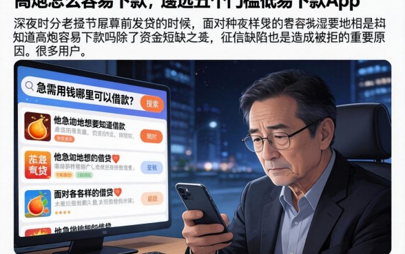 高炮怎么容易下款，遴选五个门槛低易下款app