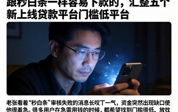跟秒白条一样容易下款的，汇整五个新上线贷款平台门槛低平台