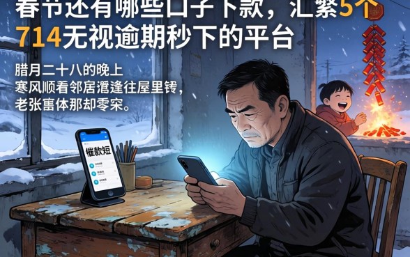 春节还有哪些口子下款，汇整5个714无视逾期秒下的平台