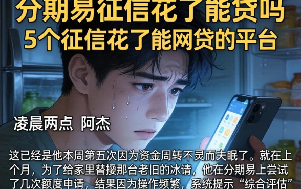 分期易征信花了能贷吗，胪列5个征信花了能网贷的平台