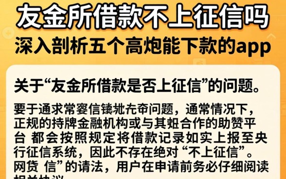 友金所借款不上征信吗,深入剖析五个高炮能下款的app