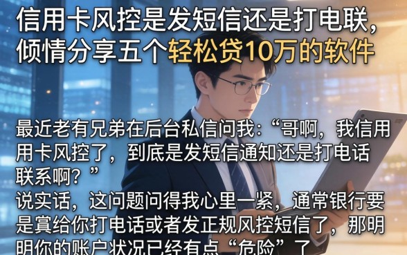 信用卡风控是发短信还是打电联,倾情分享五个轻松贷10万的软件