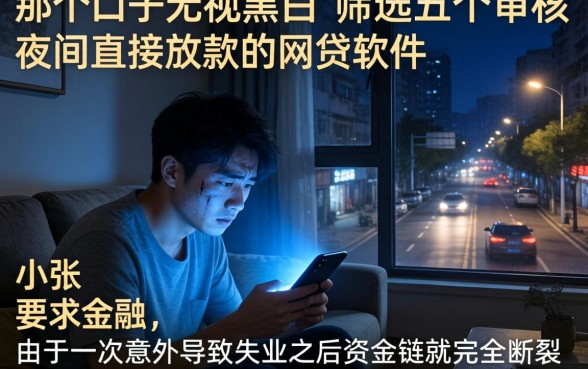 那个口子无视黑白，筛选五个不审核夜间直接放款的网贷软件