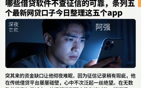 哪些借贷软件不查征信的可靠，条列五个最新网贷口子今日整理这五个app