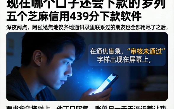 现在哪个口子还会下款的,罗列五个芝麻信用439分下款的软件