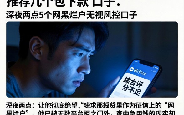 推荐几个包下款的口子，详尽说明5个网黑烂户无视风控口子