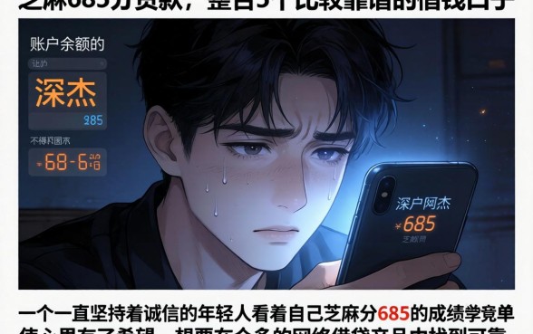 芝麻685分贷款，整合5个比较靠谱的借钱口子