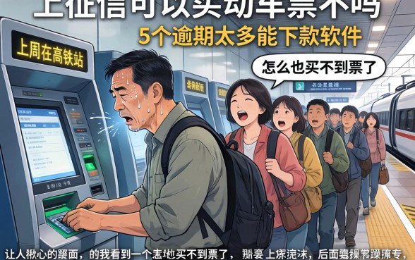 上征信可以买动车票不吗，细致阐述5个逾期太多能下款软件