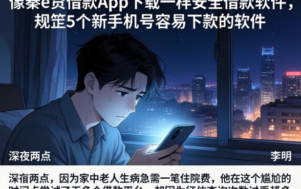 像秦e贷借款app下载一样安全的借款软件，规整5个新手机号容易下款的软件