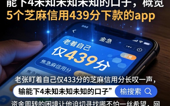 能下4未知未知未知的口子,概览5个芝麻信用439分下款的app