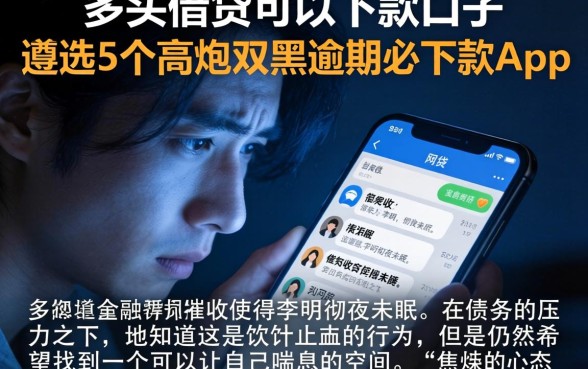 多头借贷可以下款的口子，遴选5个高炮双黑逾期必下款app