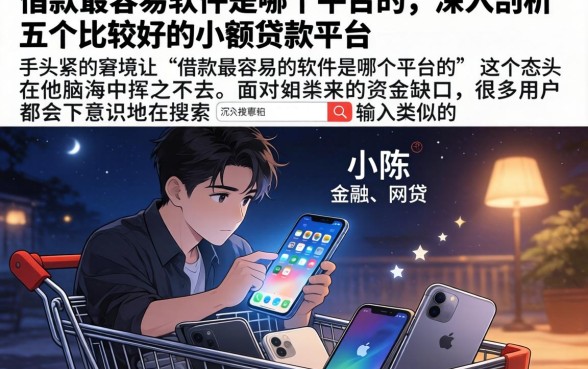 借款最容易的软件是哪个平台的，深入剖析五个比较好的小额贷款平台