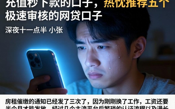 充值秒下款的口子，热忱推荐五个极速审核的网贷口子