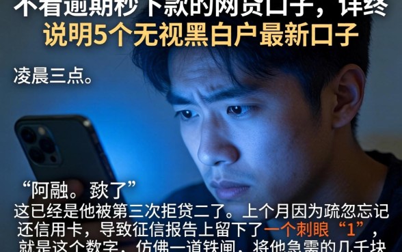 不看逾期秒下款的网贷口子，详尽说明5个无视黑白户最新口子