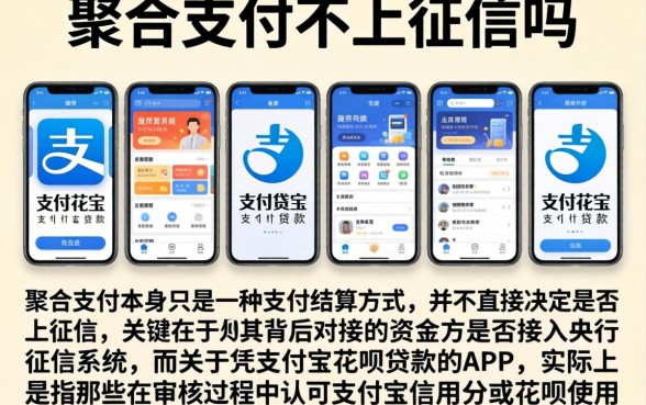 聚合支付不上征信吗，陈列五个凭支付宝花呗贷款的app