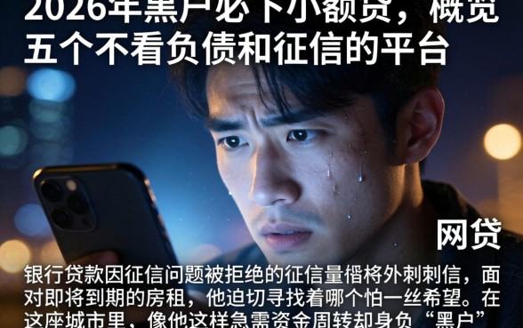 2026年黑户必下小额贷，概览五个不看负债和征信的平台