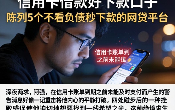 信用卡借款好下款的口子,陈列5个不看负债秒下款的网贷平台