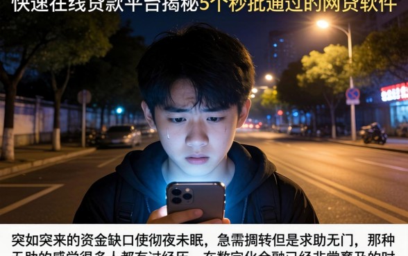 快速在线贷款平台，揭秘5个秒批通过的网贷软件