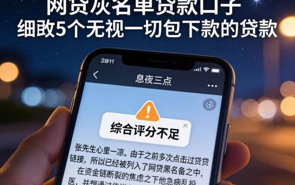 网贷灰名单贷款口子，细致阐述5个无视一切包下款的贷款