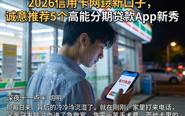 2026信用卡网贷新口子,诚意推荐5个高能分期贷款app新秀