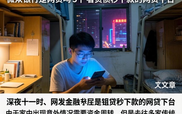 微众银行是网贷吗，枚举5个不看负债秒下款的网贷平台