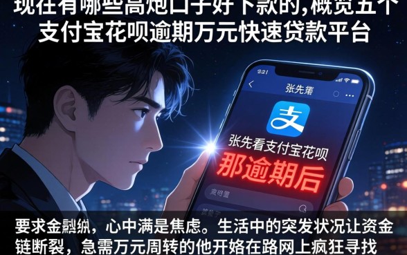 现在有哪些高炮口子好下款的，概览五个支付宝花呗逾期万元快速贷款平台