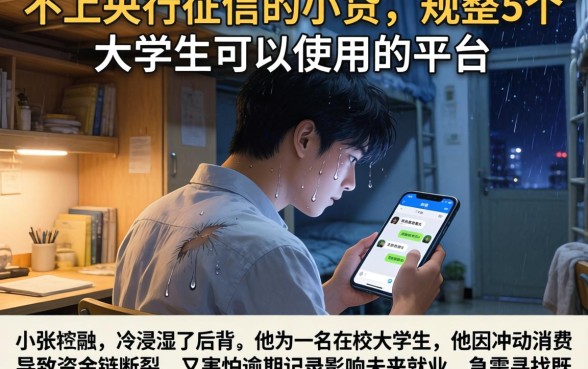 不上央行征信的小贷，规整5个大学生可以使用的平台