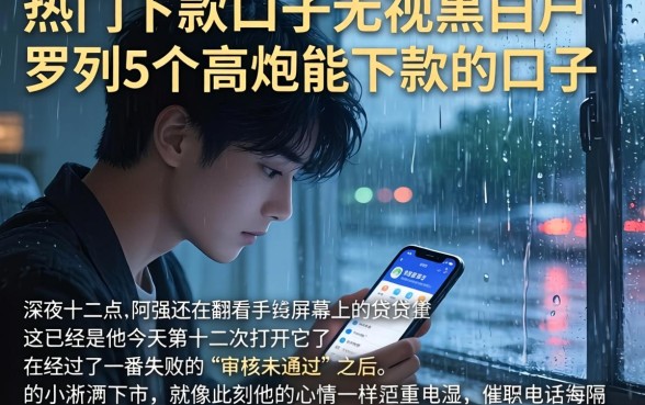 热门下款口子无视黑白户，罗列5个高炮能下款的口子