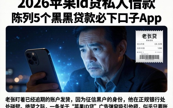 2026苹果id贷私人借款，陈列5个黑户贷款必下口子app