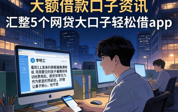 大额借款口子资讯，汇整5个网贷大口子轻松借app