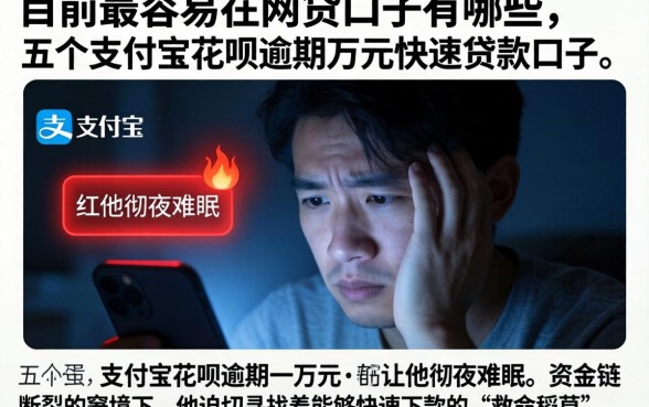 目前最容易的网贷口子有哪些，细致阐述五个支付宝花呗逾期万元快速贷款口子