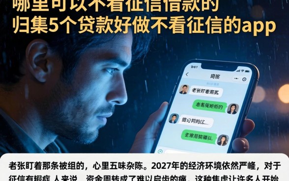 哪里可以不看征信借款的，归集5个贷款好做不看征信的app