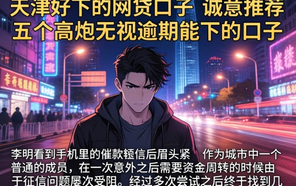 天津好下的网贷口子，诚意推荐五个高炮无视逾期能下的口子