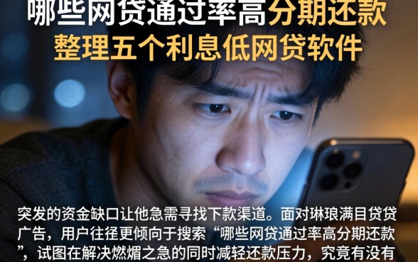 哪些网贷通过率高分期还款，整理五个利息低的网贷软件