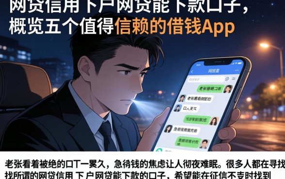 网贷信用下户网贷能下款的口子，概览五个值得信赖的借钱app